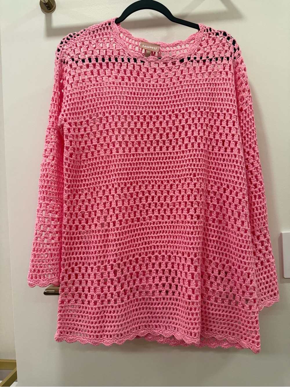 Show Me Your MuMu Bright Pink Crochet Skirt